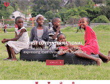 Tablet Screenshot of firstloveinternational.com